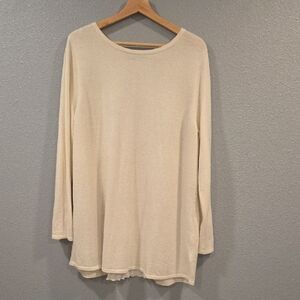 Soft Surroundings Ivory Knit Top